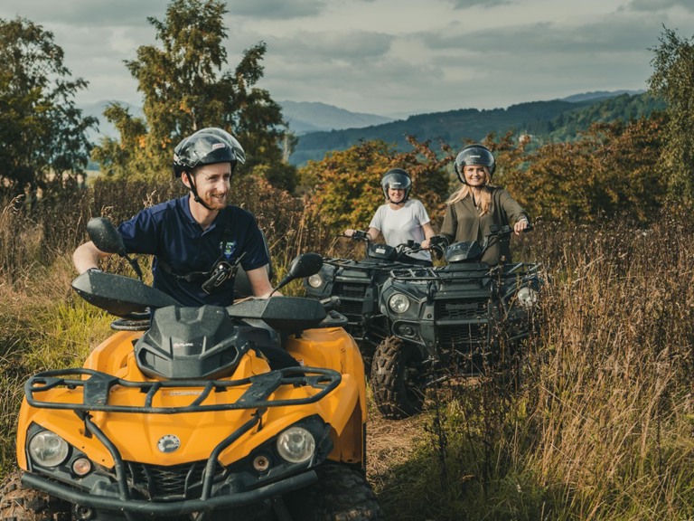 Quad biking at Crieff Hydro