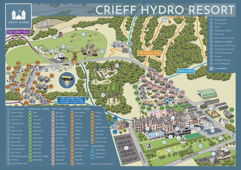 Crieff Hydro Resort Map